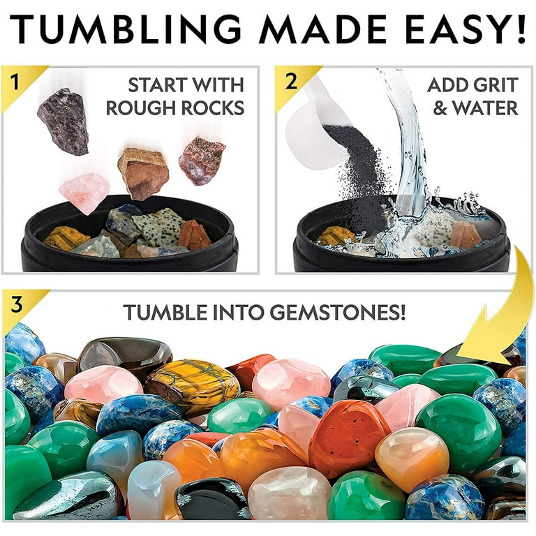 NATIONAL GEOGRAPHIC Rock Tumbler Refill – 5 Pound Mix of Rocks and