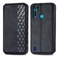 thumbnail image 3 of Case for Motorola Moto G8 Power Lite Flip Cover Wallet Flip Cover Magnetic Protective - Black, 3 of 5