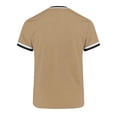 thumbnail image 7 of Men's Short Sleeve V Neck T-Shirt Athletic Mesh Performance Workout Tops Striped Quick Dry Moisture Wicking Tee Breathable Jersey Style Fitness Shirt for Jogging, 7 of 7