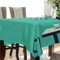 thumbnail image 5 of Yayeee Tablecloths 60" x 108" Rectangle Wrinkle Resistant Party Table Cover, Green Cat, 5 of 8