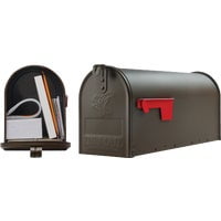 Solar Group E11BZ Bronze Elite Premium Steel Mailbox — Home & Garage Storage, Stackable Design