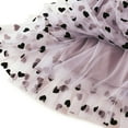 thumbnail image 3 of OAVQHLG3B Fashion Womens Tulle Tutu Skirts Long Vintage Love Heart Printed High Waist Mesh Pleated A-Line Flowy Swing Skirt, 3 of 6