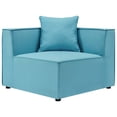 thumbnail image 3 of Modway Saybrook 2 pcs Fabric Outdoor Patio Sectional Sofa Loveseat in Turquoise, 3 of 3