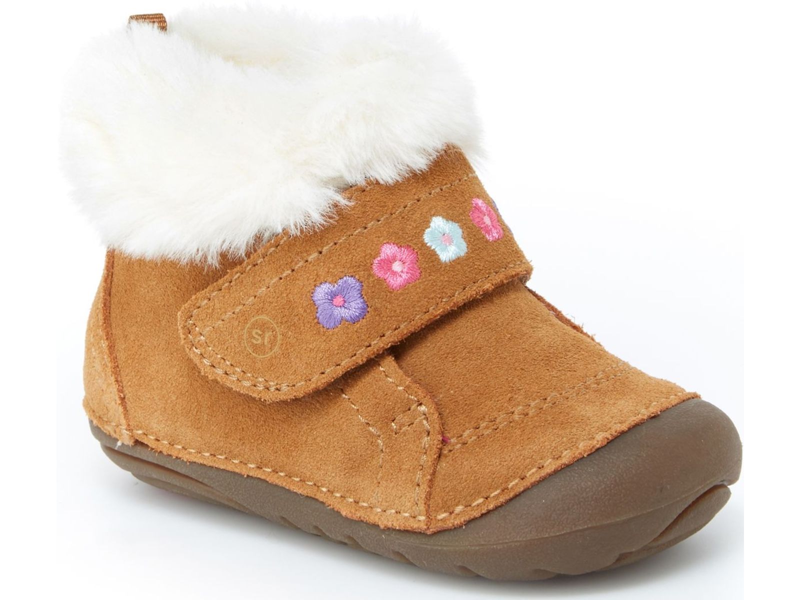 Stride Rite Kids Stride Rite Girls Sophie MidCalf Chukka Boots, Brown, Size 5.0