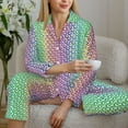 thumbnail image 6 of Sikiie Rainbow Peacock Feathers Women's Long-Sleeve Shirt and Full-Length Bottom Pajama Set (s-xxl)-Small, 6 of 7