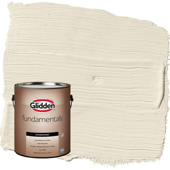 Glidden Fundamentals Brandied Pears / Beige Flat Exterior Paint, 1 Gallon