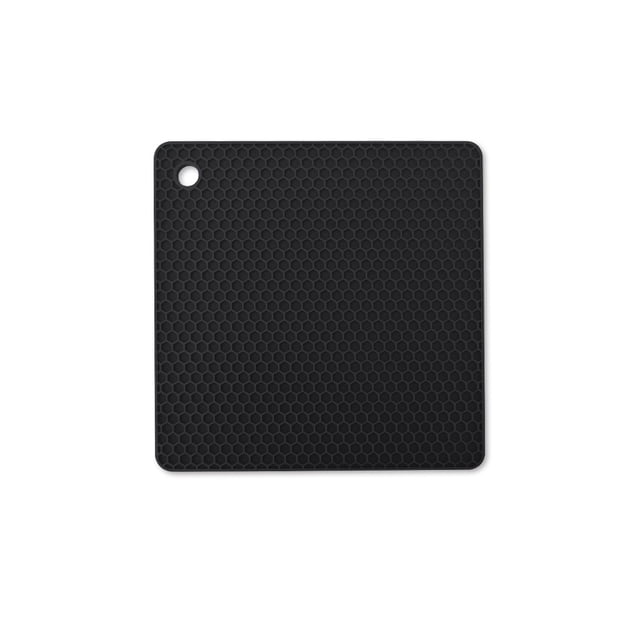 Naiovety Tapete de con aislamiento térmico, plato, almohadilla para olla, posavasos cuadrado, mantel Individual antideslizante, Protector de Mostrada Negro Naiovety HA067180-14