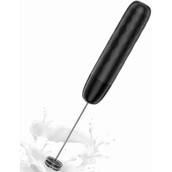 Rechargeable Milk Frother – Mini Handheld Electric Foam Maker – Detachable Stainless Steel Whisk Drink Mixer – Foamer for Matcha, Lattes, Cappuccino – No Stand