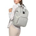 thumbnail image 3 of Bolso cambiador multifunción momia madre pañal bebé recién nacido gris Zulema Mochila del pañal de la madre, 3 of 8