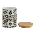 thumbnail image 4 of DII Kitchen Accessories Collection Ceramic, Canister Set, Black Tile, 3 Piece, 4 of 15