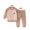 Brown Goose, variant on Boys Girls Thermal Underwear Set for Newborn Baby Soft Long Johns Sets Toddler Warm Padded Underwear 2PCS Outfit for Boys Girls 3-24M
