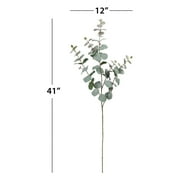 41-inch Artificial Silk Grey Green Eucalyptus Long Stem, for Indoor Use, by Mainstays