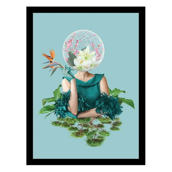 BEAUTY FROM WITHIN FLOWERHEAD Framed Print