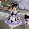 thumbnail image 3 of Vestido Kawaii Miniso Kuromi para niños, vestidos de princesa Lolita, dibujos animados, fiesta al aire libre, regalos de cumpleaños, Verano, 3 of 5