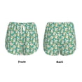 thumbnail image 3 of KLL SHIBA WITH FLORAL Pattern Shorts Women,Athletic Shorts High Waisted Running Shorts Pocket Sporty Short Gym Elastic Workout Shorts-X-Large, 3 of 7