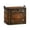 19.7×13.8x13.8 in, variant on Fabric Imitation Wooden Box Pattern Storage Box, Storage Boxes with Lids, Foldable Large Capacity Clothing and Toy Organizer with Lid, Non-Woven Fabric Storage Bin with Reinforced Handles (S)