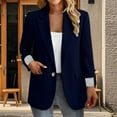 thumbnail image 2 of ZJXFGS Blazers for Women Work Office Blazer Jacket Suit Womens Casual Blazers Womens Blazers for Work Casual Blue XL, 2 of 6