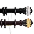 thumbnail image 2 of Rod Desyne Paradise Decorative Traverse Rod Set with Rings, 48 to 84-Inch, Black, 2 of 2