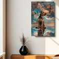 thumbnail image 4 of Airedale Terrier Dog Lying in The Snow Canvas Print Wall Art Famous Painting for Kids Nursery Bedroom Living Room Office Home, 4 of 6