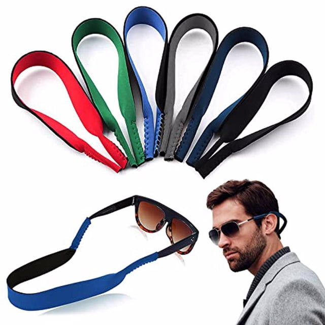 relayinert Lot de 6 Lanières de Lunettes de Soleil Réglables Portables pour Hommes et Femmes