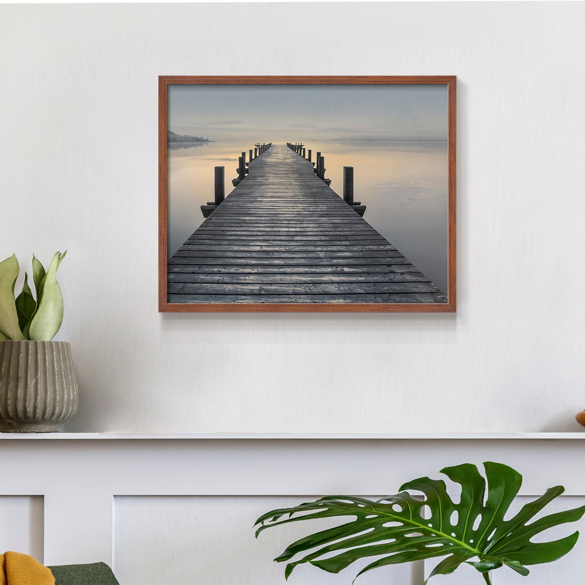 Sun Down by Mike Calascibetta - Restickable Framed Giclée Print