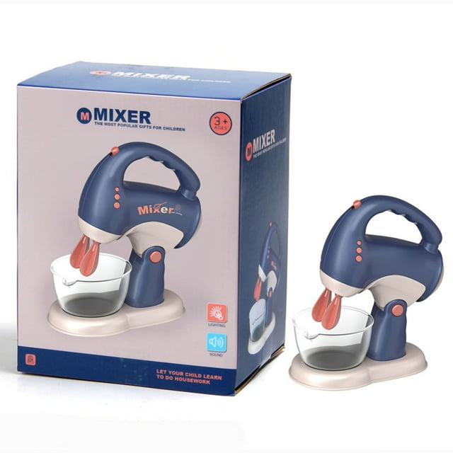Mini electrodoméstico de juguete para juegos de rol, juguetes educativos divertidos y seguros para niños pequeños, batidora (0,26 kg/0,57 lb)