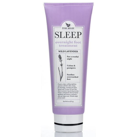 Pure Relief Aromatherapy Sleep Overnight Foot Treatment Cream 8 oz