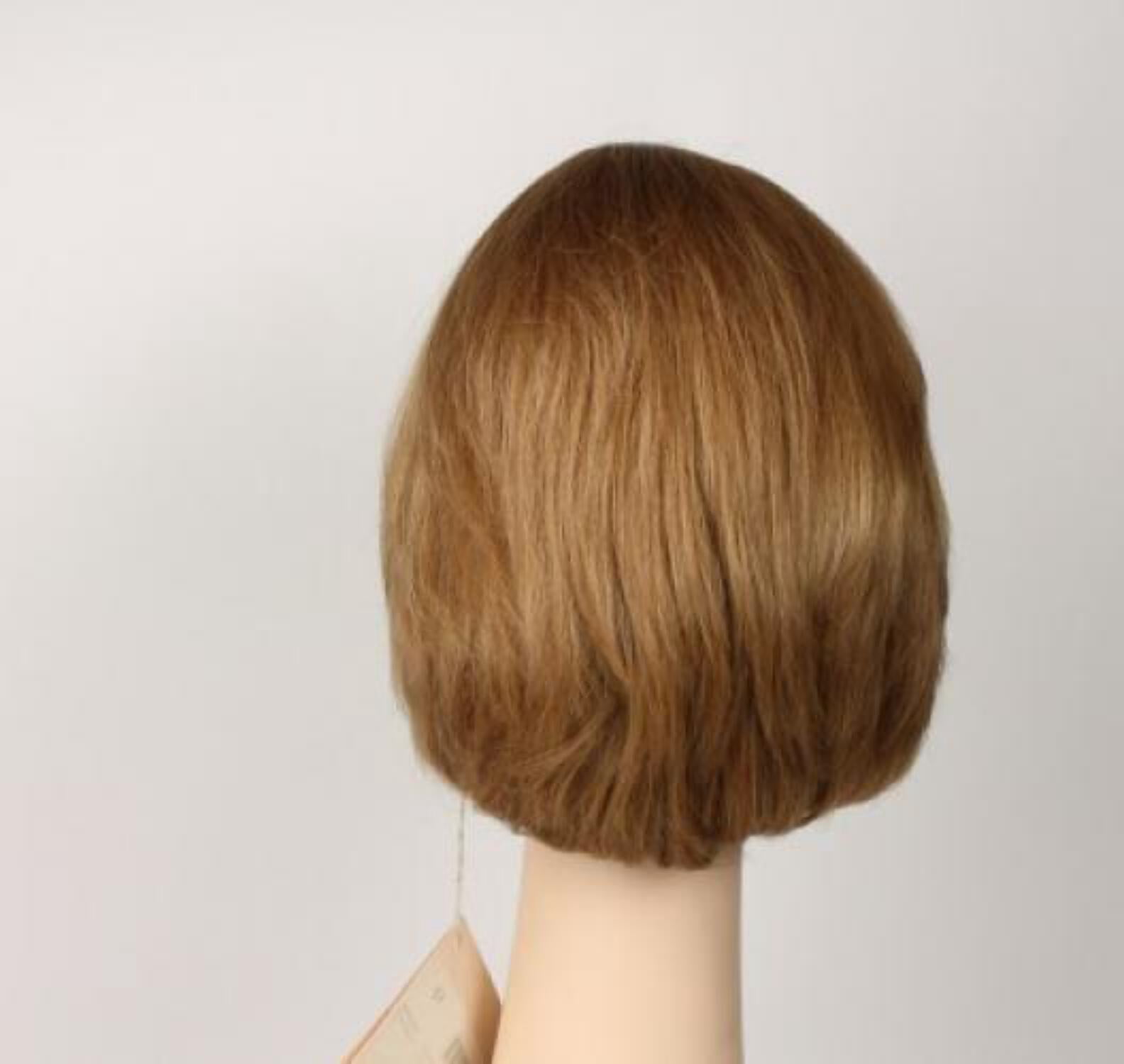 European Human Hair Freeda Wig Medium-Light Blonde Dorothy With Red Tones Size Medium