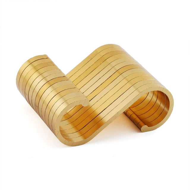 Jcbiz 12 Piezas Gancho En S De Aluminio Espacial Forma De S Plana Barandilla De Cocina Para Baño Colgador En S Cuchara Multiusos Sartén Olla Toallas Paños, Etc. Accesorios Perchas Aptas Para Varilla R