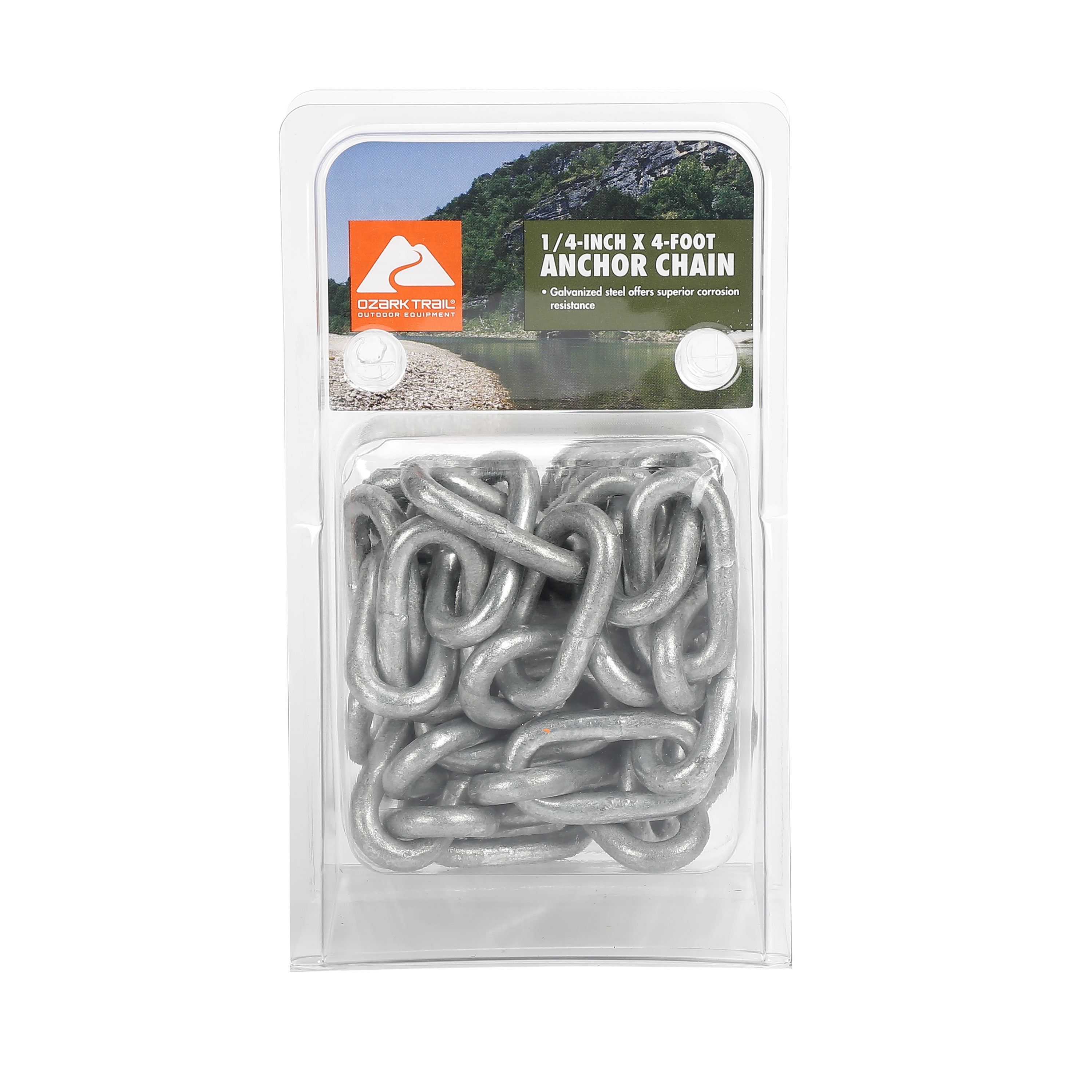 Ozark Trail 4-Foot Marine Anchor Chain, Model BT6203, Galvanized Finish