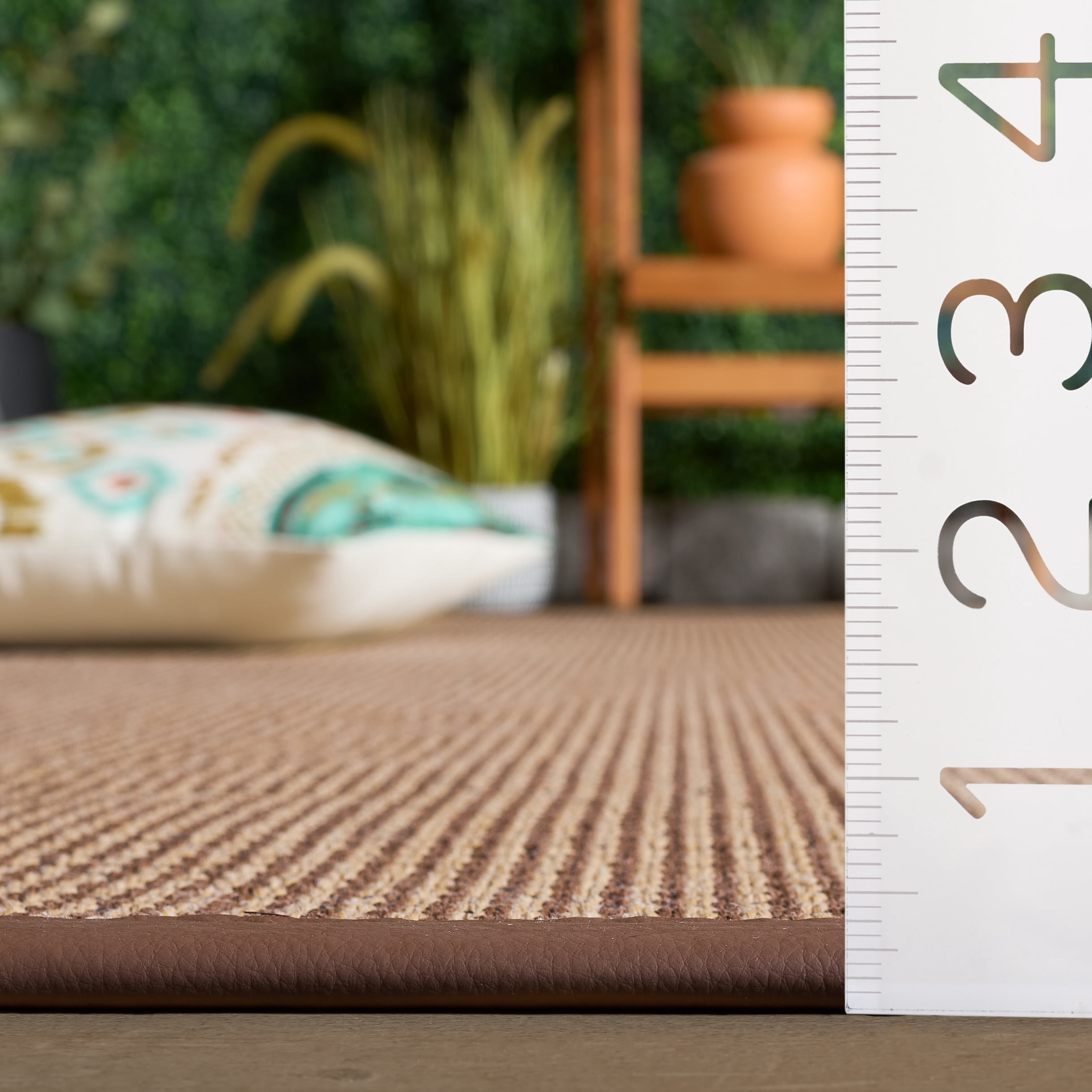 Safavieh Napa Faux Sisal Jorie Solid Area Rug, Marble/Brown, 6' x 9'
