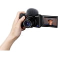 thumbnail image 2 of Cámara Digital Compacta Sony ZV-1 para Creadores de Contenido Vídeo 4K HDR con Pantalla Antiviento + 2 Paquetes de Tarjeta de Memoria de 64 Gb + Estuche + Trípode + Pack de Accesorios ZeeTech Negro, 2 of 6