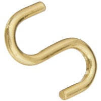 National Mfg. National Solid Brass Open S Hook, Case of 2