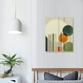 thumbnail image 3 of ARISTURING Green Geometric Painting Mid Century Prints Green Abstract Canvas Wall Art Abstract Boho Poster Olive Green Pictures Geometric Shape Wall Art Modern Minimalist Artwork for Living Room, 3 of 4