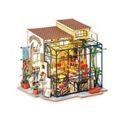 Emily's Flower Shop  -  Rolife DIY Miniature Dollhouse Kit 1:24 Scale Model Diorama Gifts for Adults