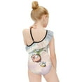 thumbnail image 4 of Invader Zim Gir Pig One-Piece Swimsuit for Girls Adjustable One Shoulder Ruffled Swimwear Summer Beach Kids Bathing Suits Sizes 6-12Y, 4 of 7