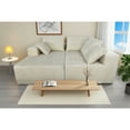 thumbnail image 5 of Corner combination sofa, sectional sofa ,couch sofa,sofa bed, made of high-density sponge and soft plush fabric, with multiple combinations available(beige), 5 of 7