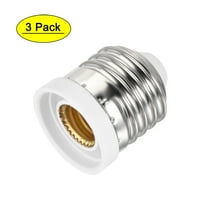 Uxcell E26 E27 to E12 Lamp Base Converter Light Socket Adapter 3 Pack
