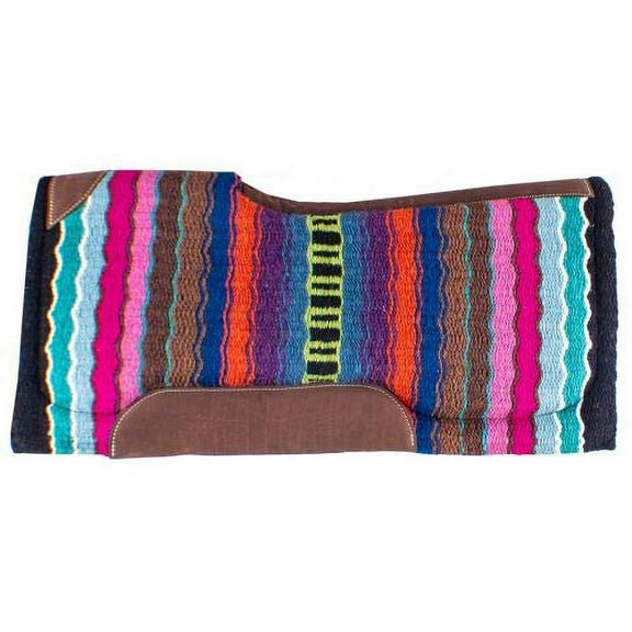 Showman 34" x 36" Multicolor Memory Felt Bottom Saddle Pad