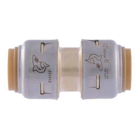 Cash Acme & Sharkbite UR008A 0.5 x 0.5 in. Pipe Coupling