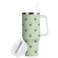 thumbnail image 2 of 40 oz Tumbler With Handle Stainless Steel Insulated Tumbler With Lid for Car Cup Holder Cute Jellyfish Pattern, 2 of 9