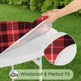 thumbnail image 5 of Buffalo Plaid Round Fitted Table Cover - 100% Waterproof, Easy-Clean Surface for Kids & Pets, 5 of 5