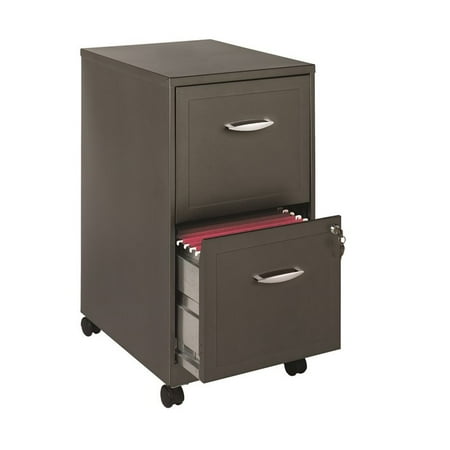 File 2 Drawer Legal Charcoal - Hirsh 18