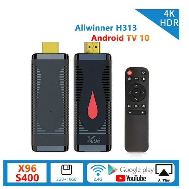Alician X96 S400 Tv Box Mini Android 9.0 2.4g Wifi H313 Smart 4k Lecteur Multimédia Hd Set