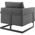 thumbnail image 6 of Modway Posse Upholstered Fabric Upholstered Accent Chair in Black and Charcoal, 6 of 9