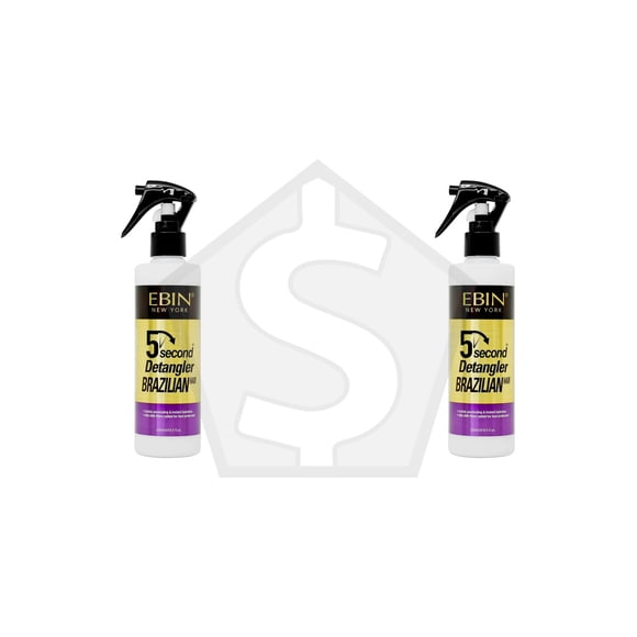 Bundle of 2 - EBIN 5 Second Argan Oil Brazilian Detangler (8.5oz)