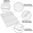 thumbnail image 4 of Ensemble de Plaque de Cuisson et Grille de 16 Pouces, Plaque à Biscuits en Acier Inoxydable avec Grille pour Cuisson / Rôtissage / Refroidissement, Compatible Four & Lave-Vaisselle, Sain & Durable, 4 of 7