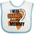 thumbnail image 3 of Inktastic I Wear Orange for My Mommy Multiple Sclerosis Awareness Boys or Girls Baby Bib, 3 of 4