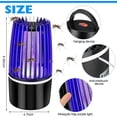thumbnail image 2 of 2 piezas Bug Zapper Mosquito Killer Repelente de mosquitos eléctrico Exterior Interior Mosquito Zapper con 360 grados LED Fuente de alimentación USB, 2 of 5