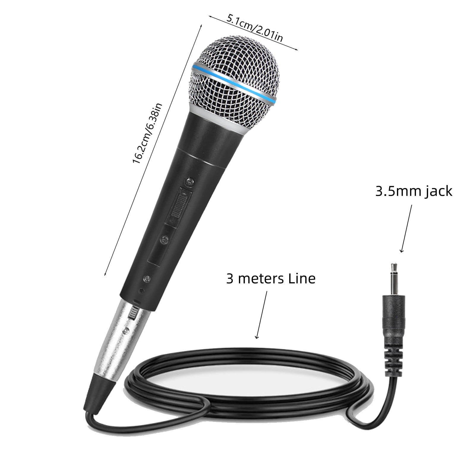 Karaoke Usa M187 Professional Dynamic Microphone With Cord